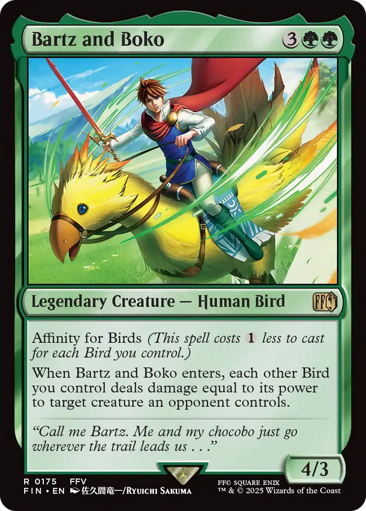 Bartz and Boko [FINAL FANTASY] | Magic Magpie