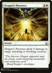 Dragon's Presence [Mystery Booster] | Magic Magpie