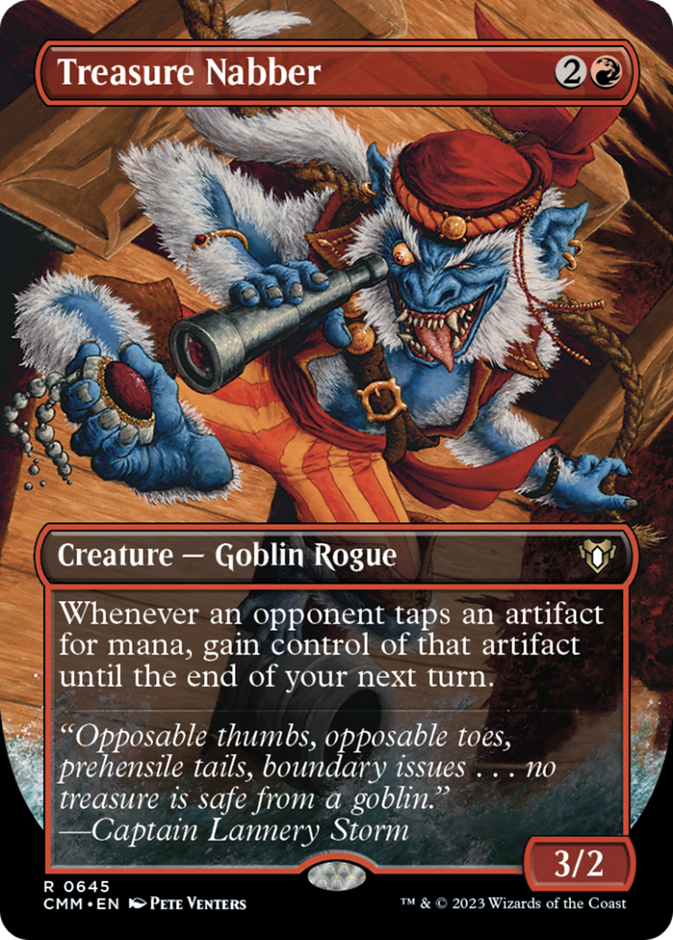 Treasure Nabber (Borderless Alternate Art) [Commander Masters] | Magic Magpie