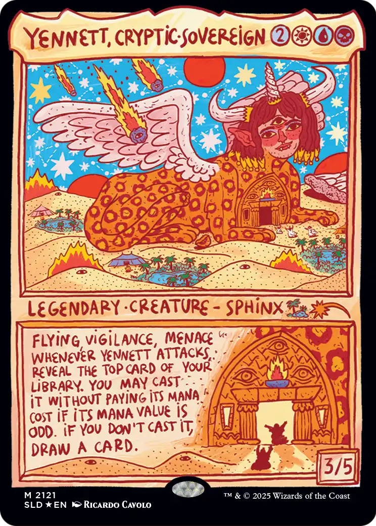Yennett, Cryptic Sovereign (Display Commander) - Thick Stock [Secret Lair Drop Series] | Magic Magpie