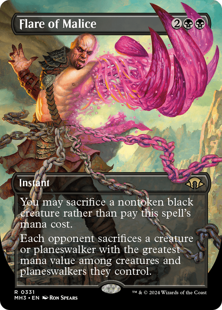 Flare of Malice (Borderless) [Modern Horizons 3] | Magic Magpie