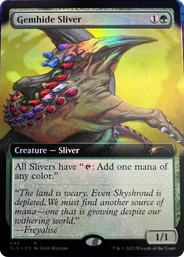 Gemhide Sliver (Extended Art) [Secret Lair Drop Series] | Magic Magpie