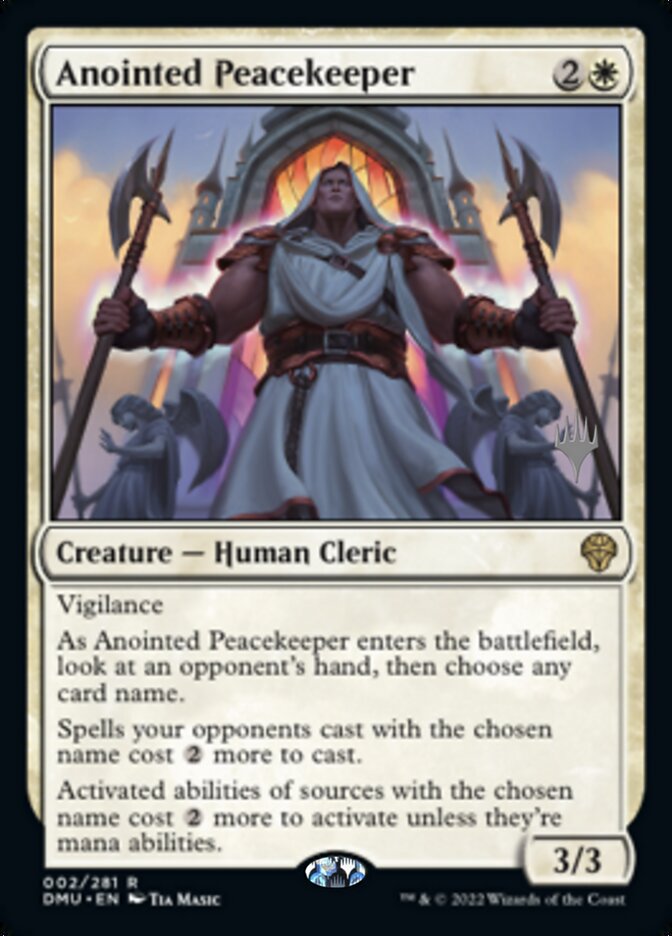 Anointed Peacekeeper (Promo Pack) [Dominaria United Promos] | Magic Magpie