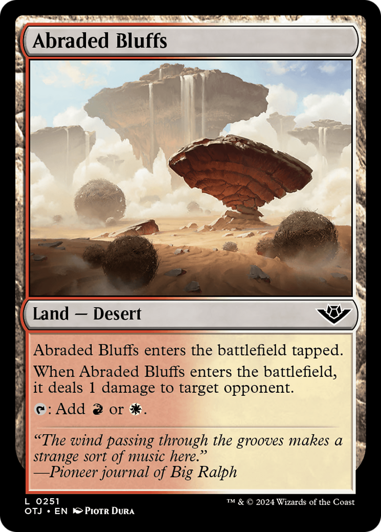 Abraded Bluffs [Outlaws of Thunder Junction] | Magic Magpie