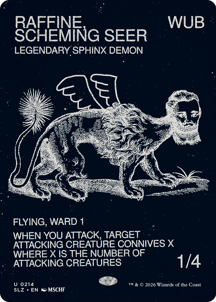 Raffine, Scheming Seer (0214) [Secret Lair x MSCHF: The Zeta Set] | Magic Magpie