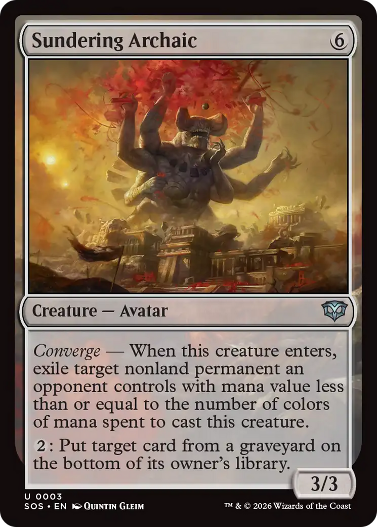 Sundering Archaic [Secrets of Strixhaven] | Magic Magpie
