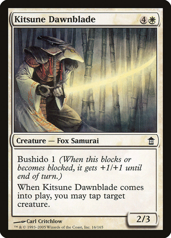 Kitsune Dawnblade [Saviors of Kamigawa] | Magic Magpie