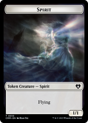 Spirit (0010) // Construct (0041) Double-Sided Token [Commander Masters Tokens] | Magic Magpie