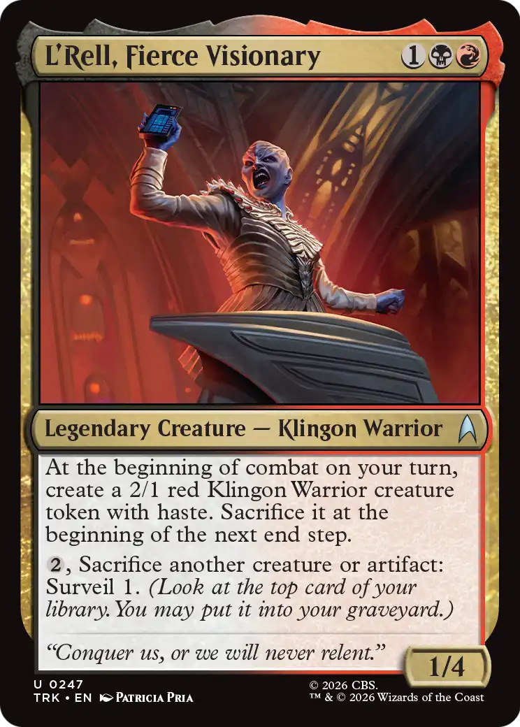 L'Rell, Fierce Visionary [Star Trek] | Magic Magpie