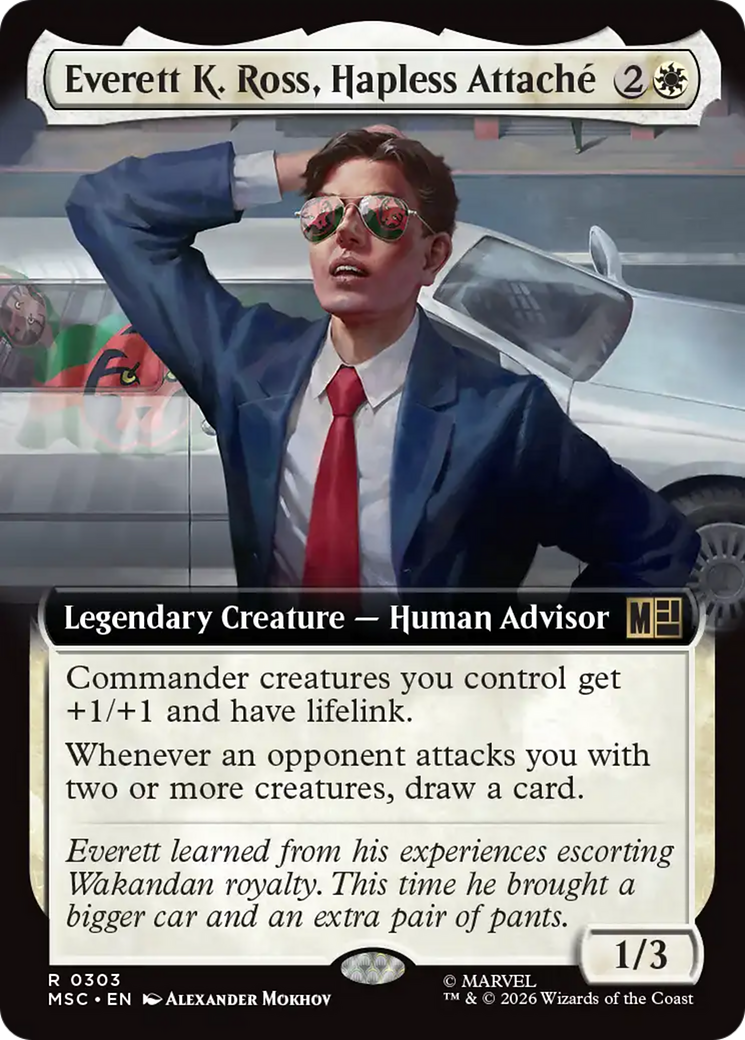 Everett K. Ross, Hapless Attache (Extended Art) [Marvel Super Heroes Commander] | Magic Magpie