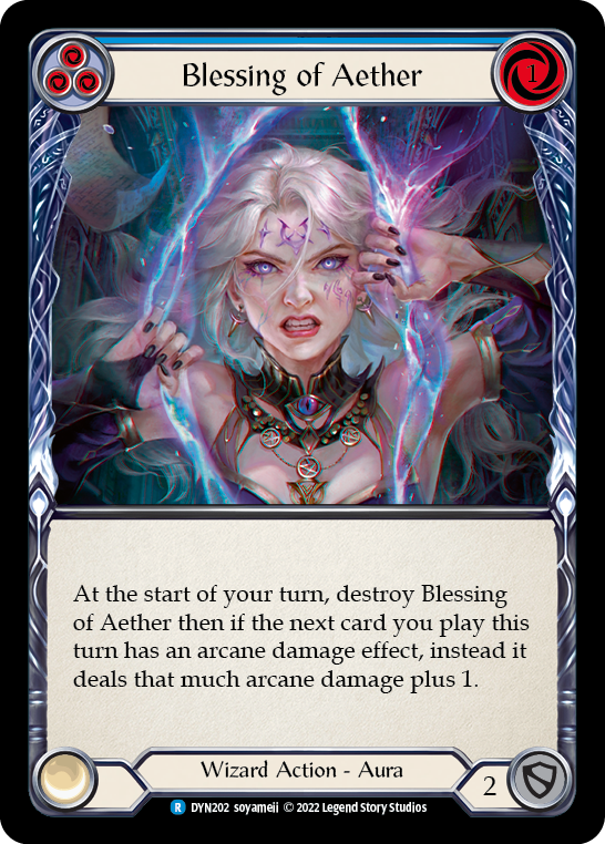 Blessing of Aether (Blue) [DYN202] (Dynasty) | Magic Magpie