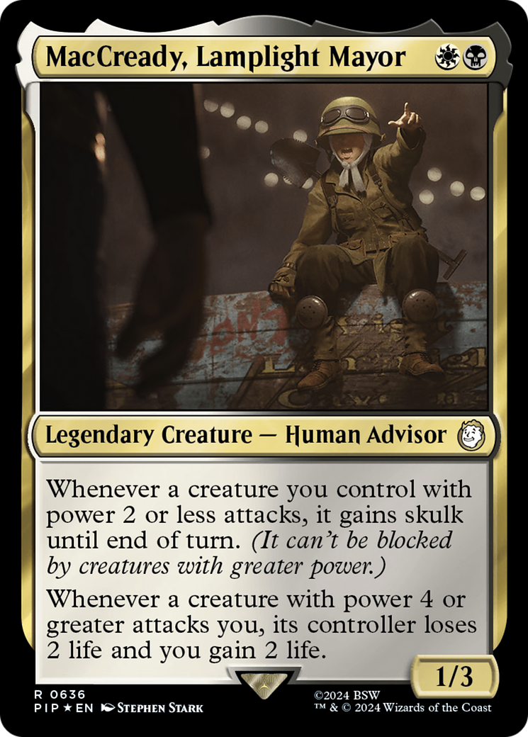 MacCready, Lamplight Mayor (Surge Foil) [Fallout] | Magic Magpie