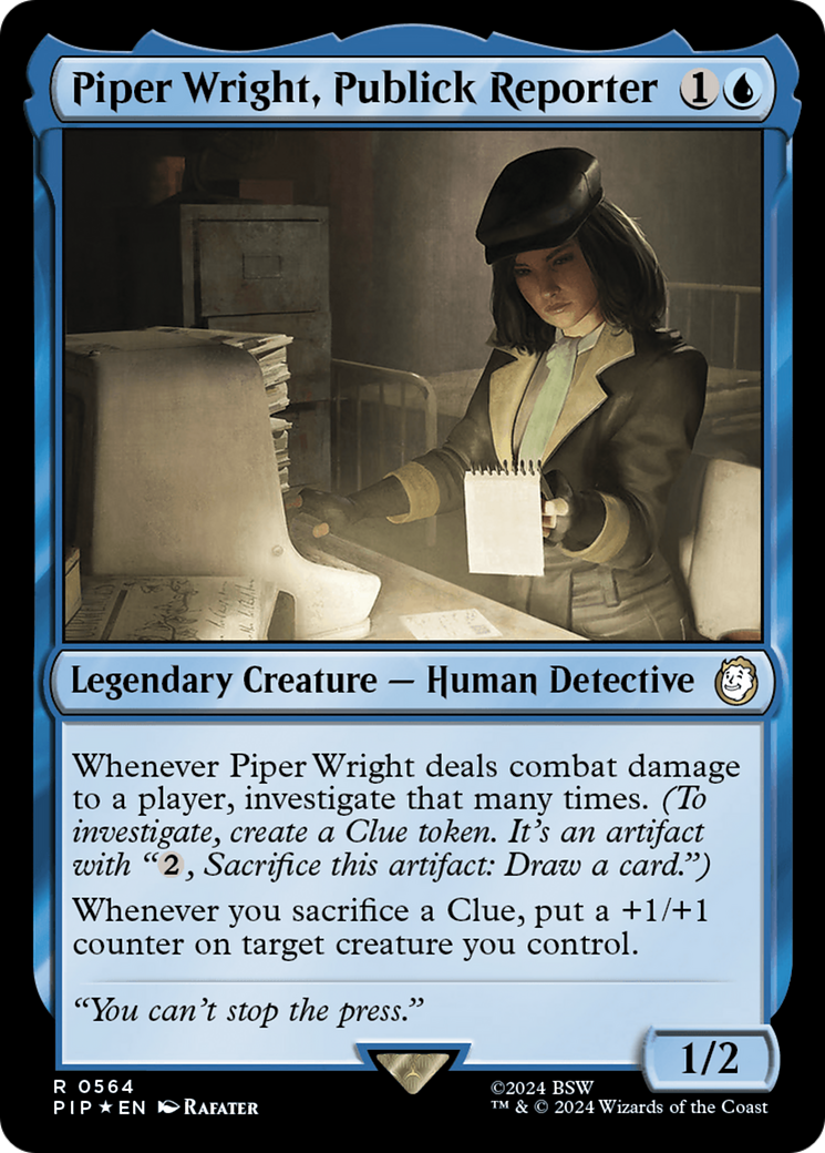 Piper Wright, Publick Reporter (Surge Foil) [Fallout] | Magic Magpie