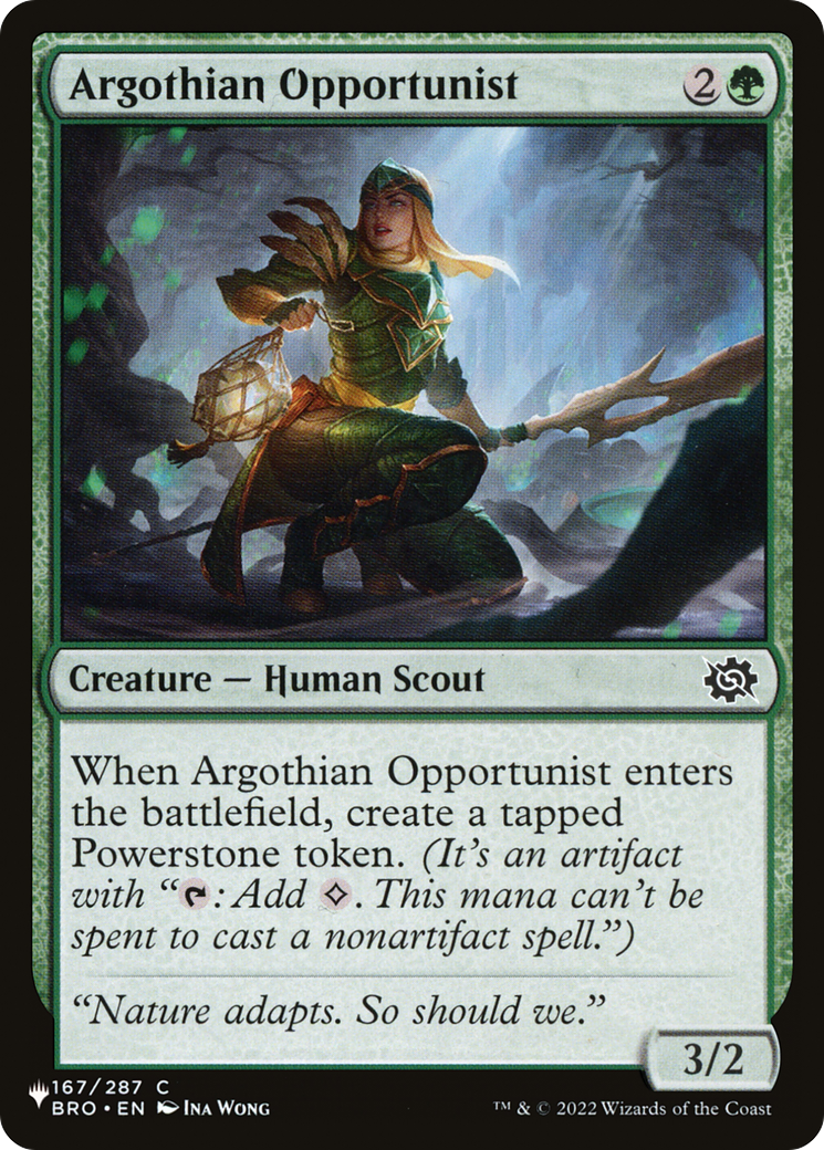 Argothian Opportunist [The List Reprints] | Magic Magpie