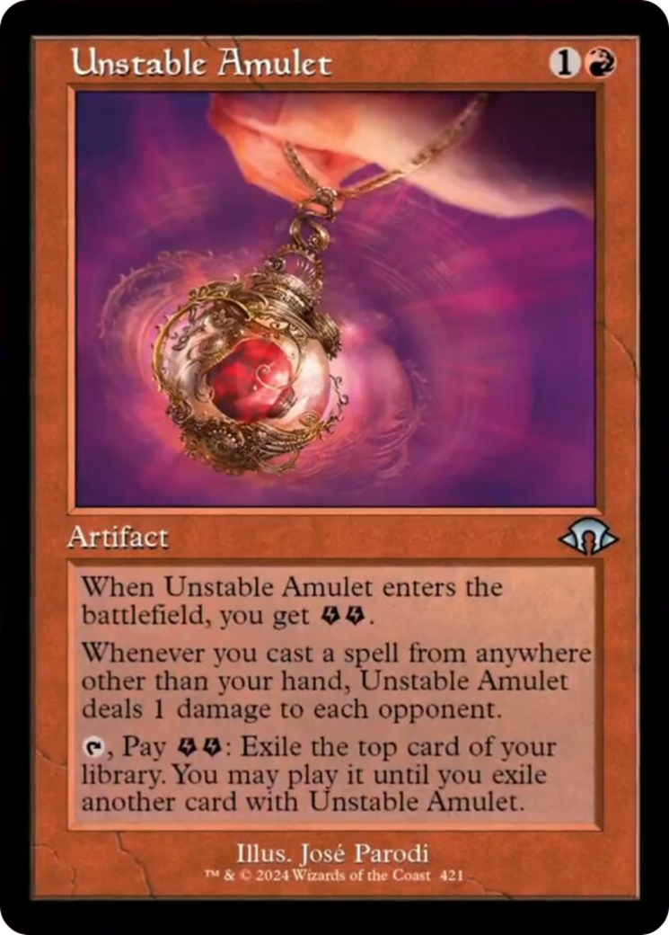 Unstable Amulet (Retro) [Modern Horizons 3] | Magic Magpie