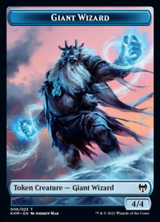 Giant Wizard Token [Kaldheim Tokens] | Magic Magpie