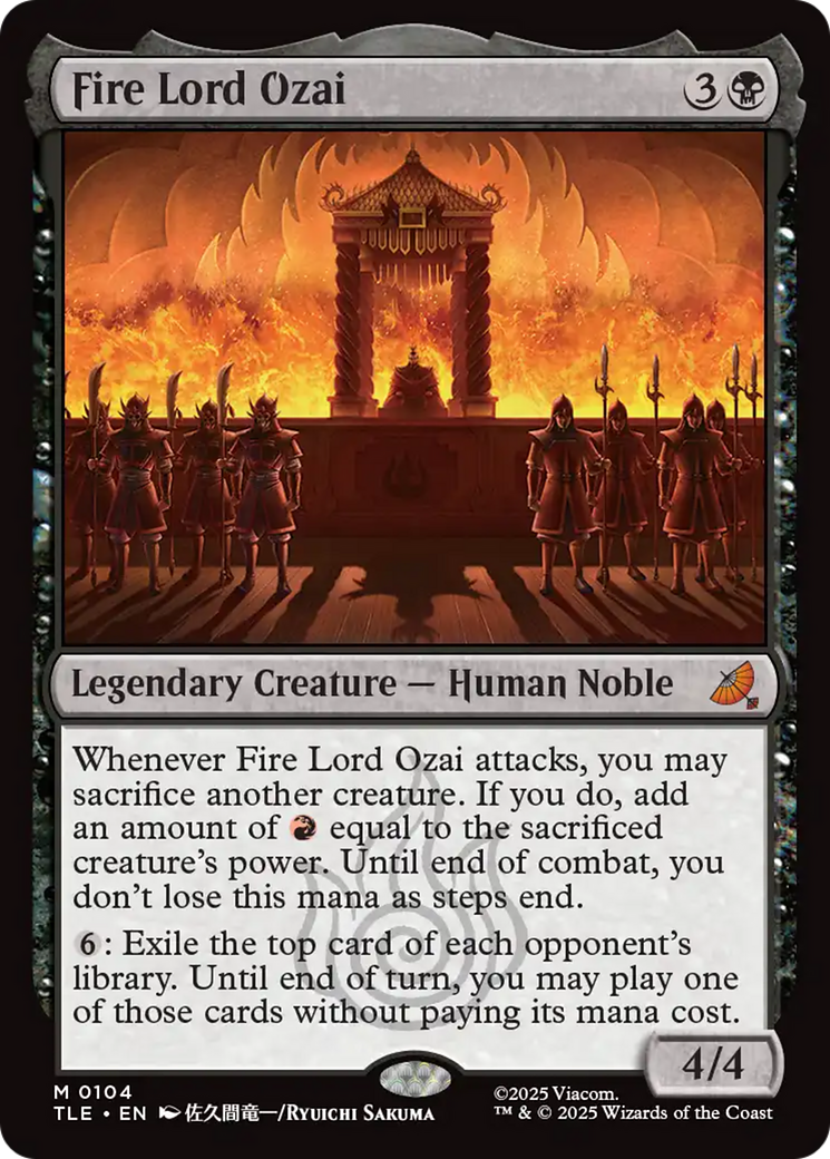 Fire Lord Ozai [Avatar: The Last Airbender: Eternal-Legal] | Magic Magpie