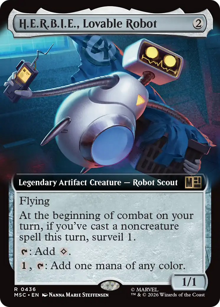 H.E.R.B.I.E., Lovable Robot (Extended Art) [Marvel Super Heroes Commander] | Magic Magpie