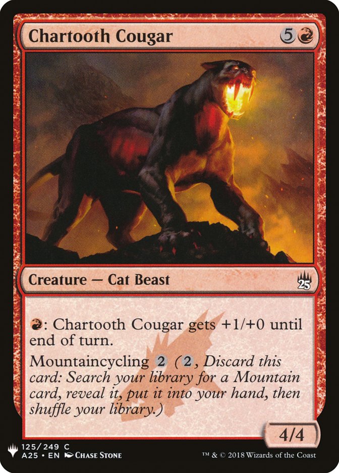 Chartooth Cougar [Mystery Booster] | Magic Magpie