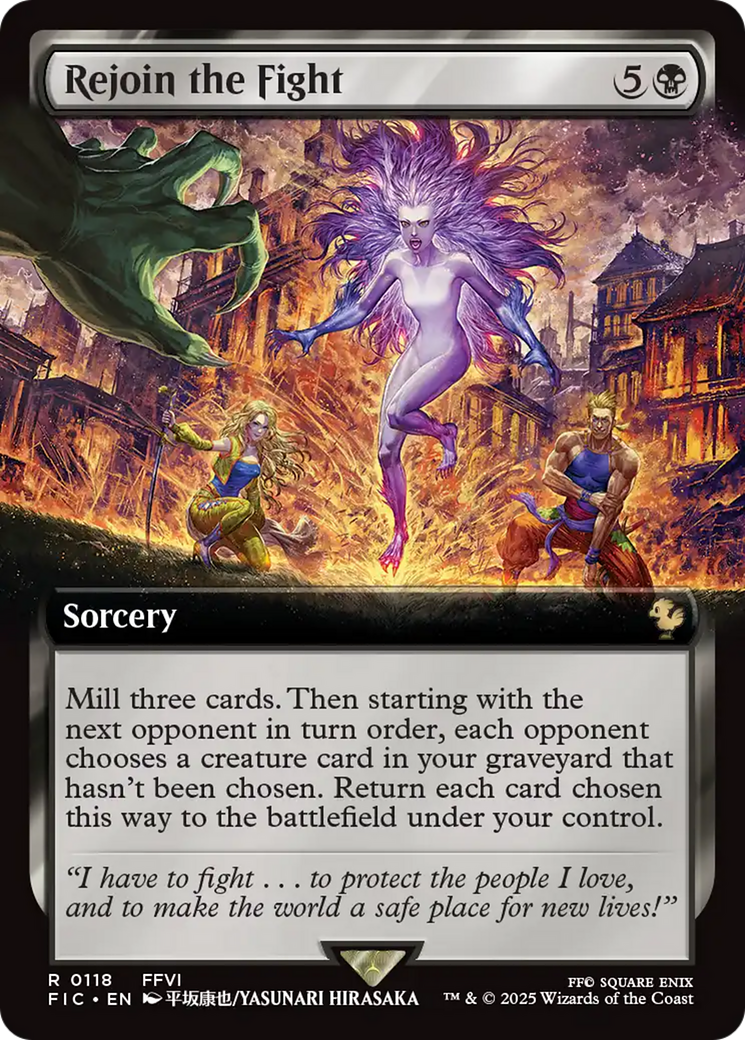 Rejoin the Fight (Extended Art) [FINAL FANTASY Commander] | Magic Magpie