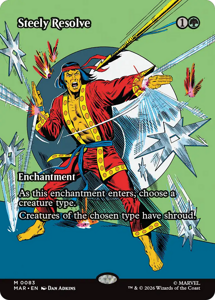 Steely Resolve (Borderless) [Marvel Universe: Eternal-Legal] | Magic Magpie