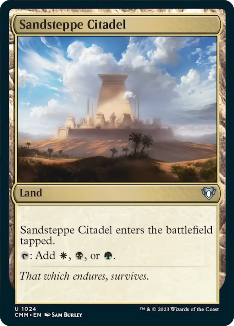 Sandsteppe Citadel [Commander Masters] | Magic Magpie