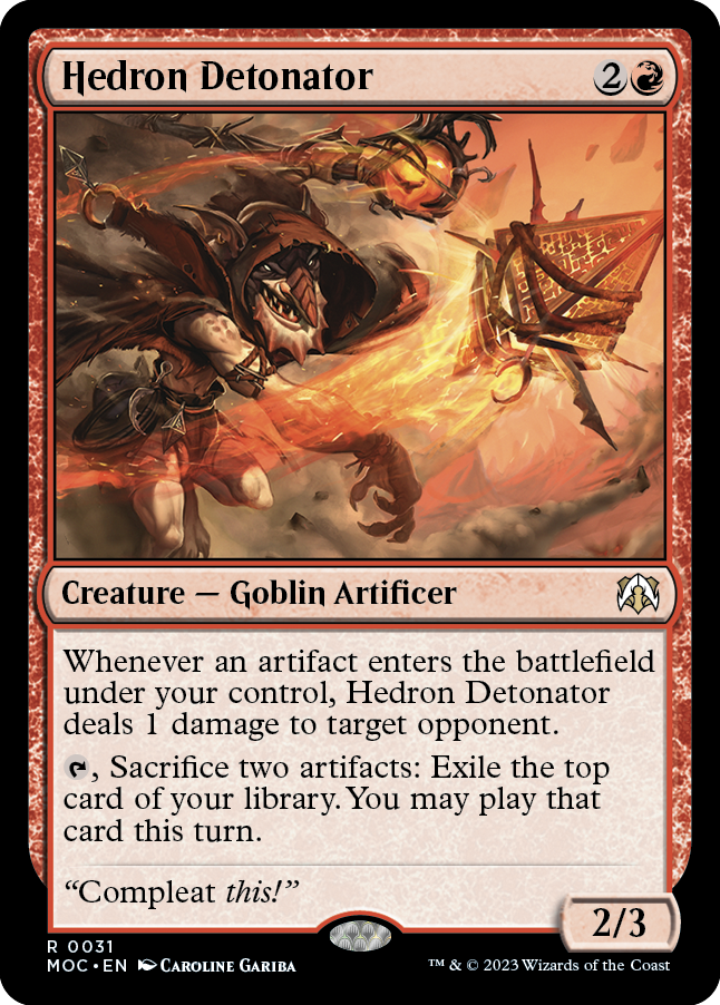 Hedron Detonator [March of the Machine Commander] | Magic Magpie