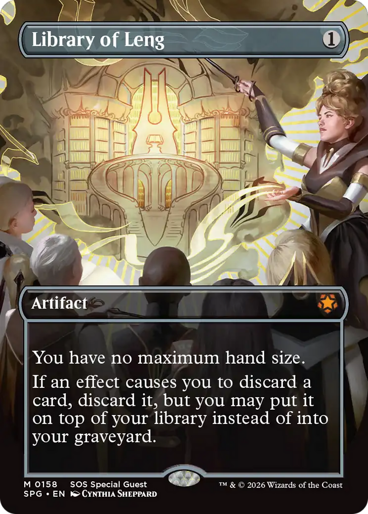 Library of Leng (Borderless) [Secrets of Strixhaven Special Guests] | Magic Magpie