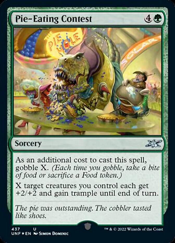 Pie-Eating Contest (Galaxy Foil) [Unfinity] | Magic Magpie