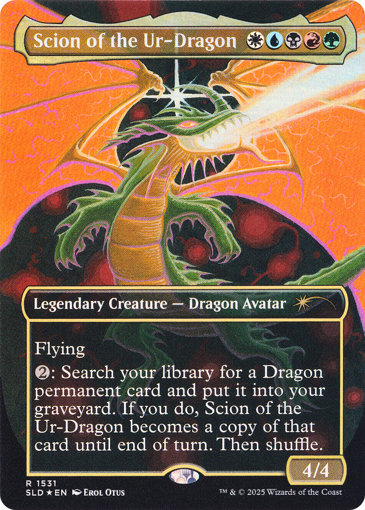 Scion of the Ur-Dragon (Rainbow Foil) [Secret Lair Drop Series] | Magic Magpie