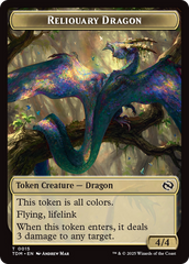 Reliquary Dragon // Dragon (0011) Double-Sided Token [Tarkir: Dragonstorm Tokens] | Magic Magpie