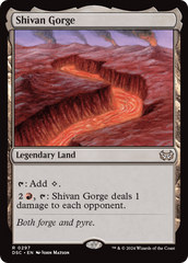 Shivan Gorge [Duskmourn: House of Horror Commander] | Magic Magpie