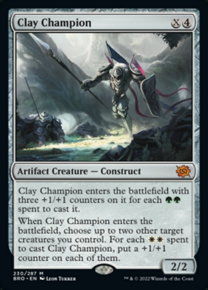 Clay Champion (Promo Pack) [The Brothers' War Promos] | Magic Magpie