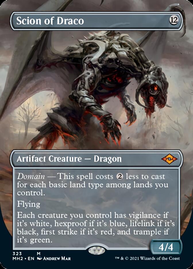 Scion of Draco (Borderless Alternate Art) [Modern Horizons 2] | Magic Magpie