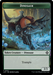 Elephant // Dinosaur (0010) Double-Sided Token [The Lost Caverns of Ixalan Commander Tokens] | Magic Magpie