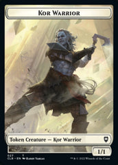Kor Warrior // Treasure Double-Sided Token [Commander Legends: Battle for Baldur's Gate Tokens] | Magic Magpie