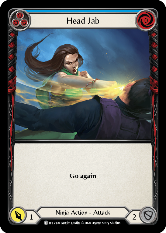 Head Jab (Blue) [U-WTR100] (Welcome to Rathe Unlimited)  Unlimited Rainbow Foil | Magic Magpie