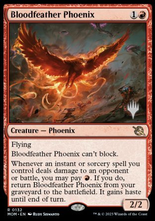 Bloodfeather Phoenix (Promo Pack) [March of the Machine Promos] | Magic Magpie