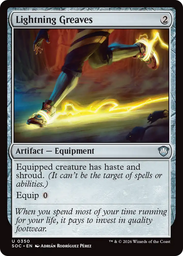 Lightning Greaves [Secrets of Strixhaven Commander] | Magic Magpie