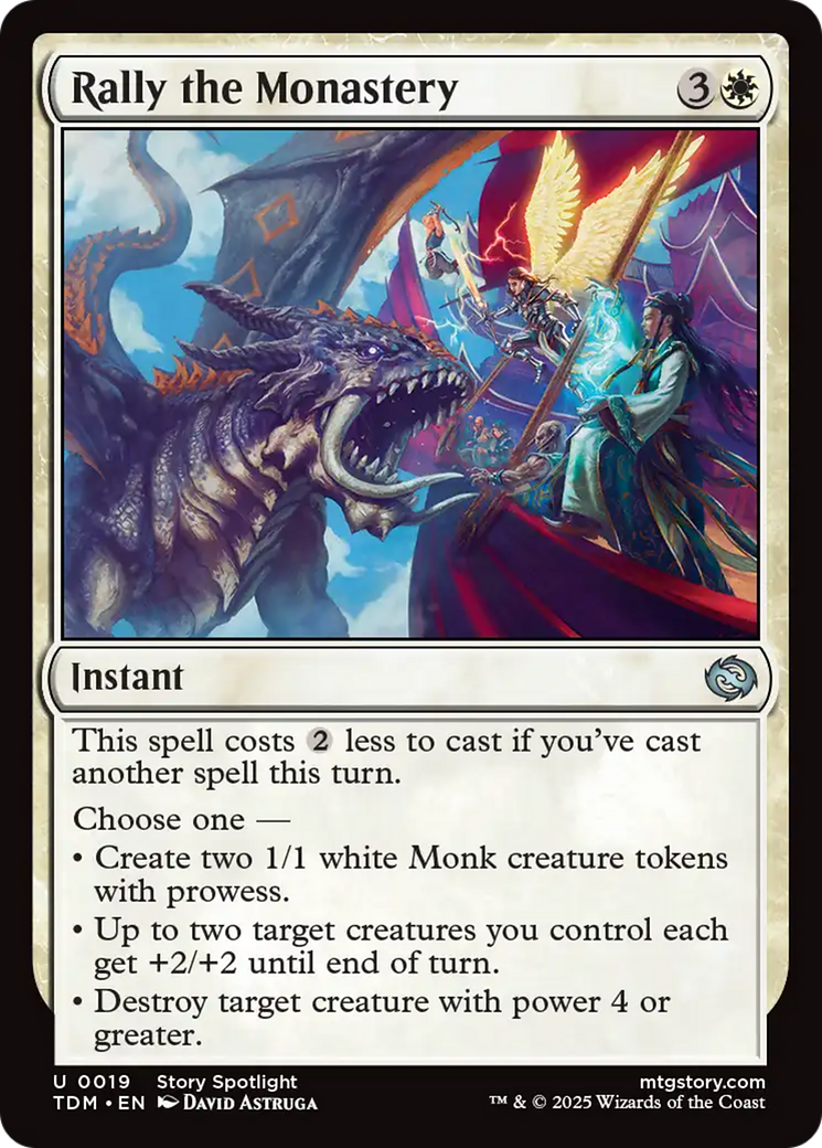 Rally the Monastery [Tarkir: Dragonstorm] | Magic Magpie