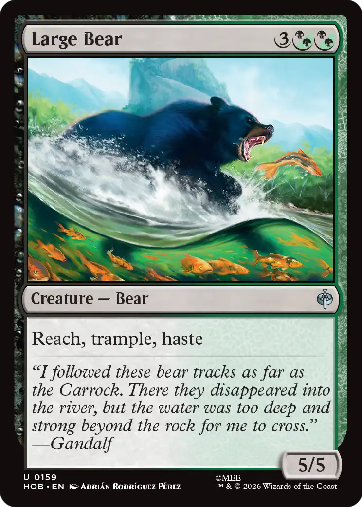 Large Bear [The Hobbit] | Magic Magpie