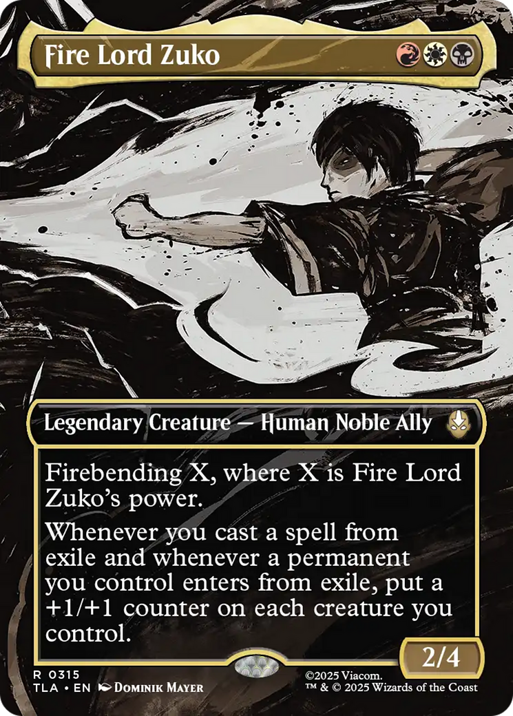 Fire Lord Zuko (Borderless) [Avatar: The Last Airbender] | Magic Magpie