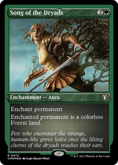 Song of the Dryads (Foil Etched) [Commander Masters] | Magic Magpie