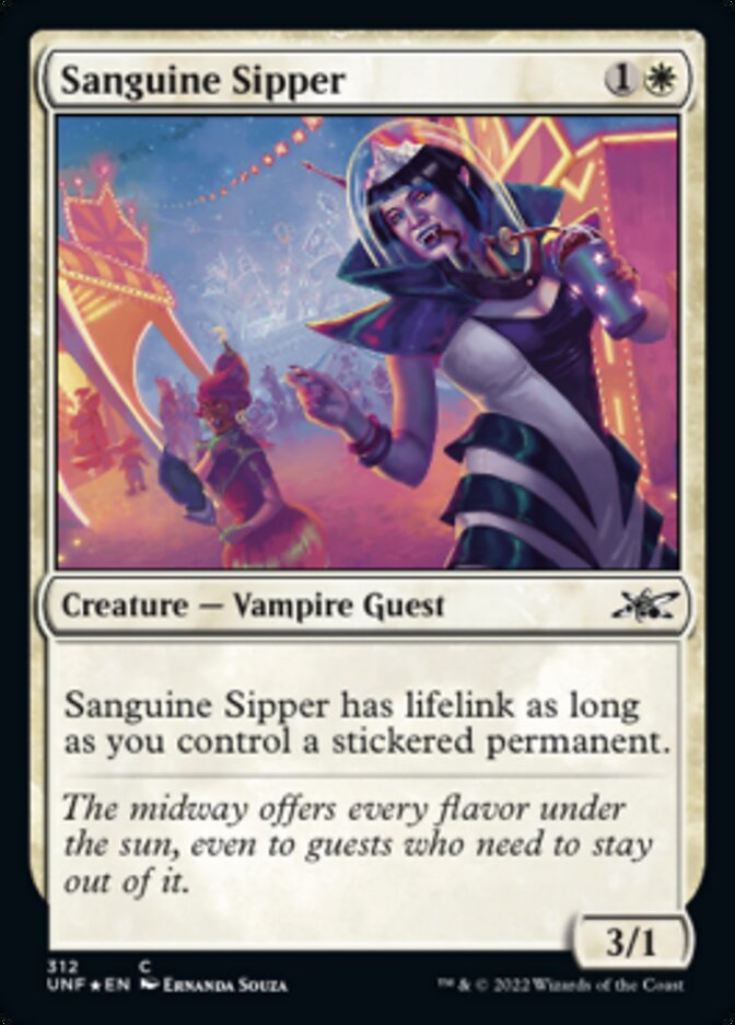 Sanguine Sipper (Galaxy Foil) [Unfinity] | Magic Magpie