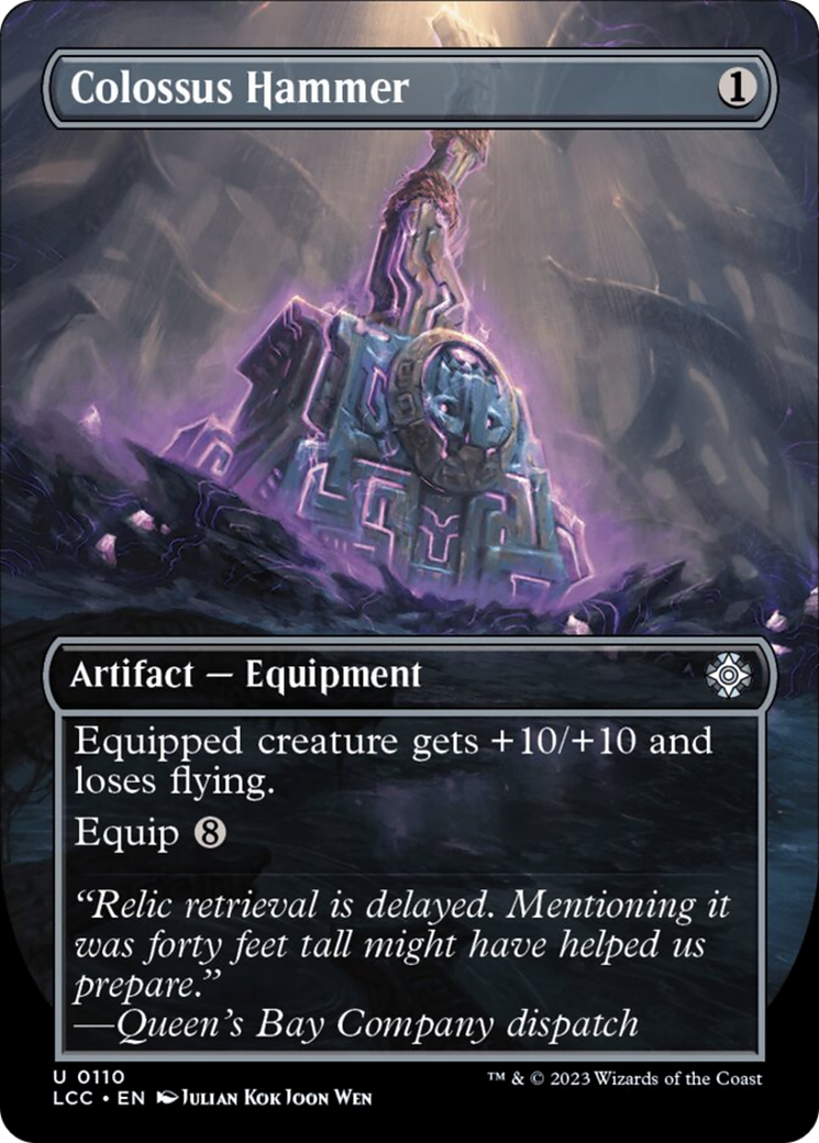 Colossus Hammer (Borderless) [The Lost Caverns of Ixalan Commander] | Magic Magpie