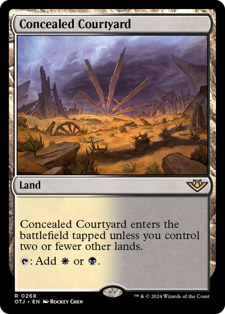 Concealed Courtyard [Outlaws of Thunder Junction] | Magic Magpie