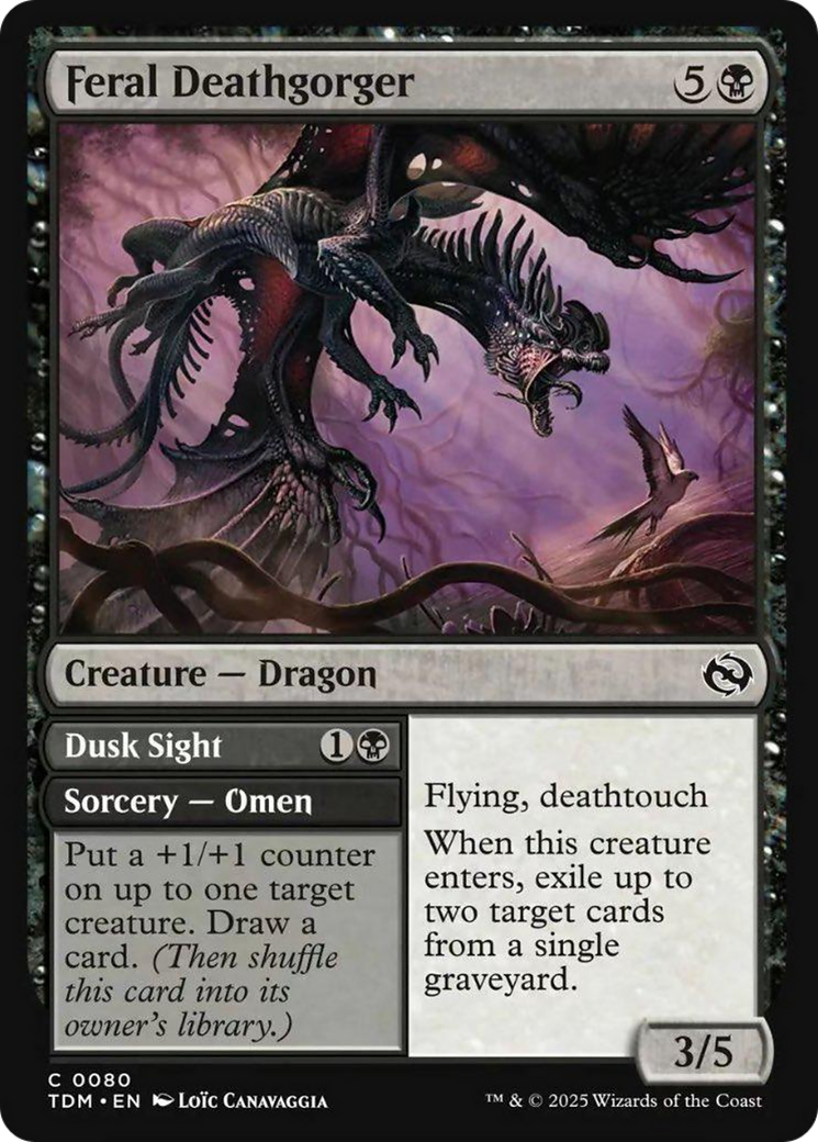 Feral Deathgorger [Tarkir: Dragonstorm] | Magic Magpie