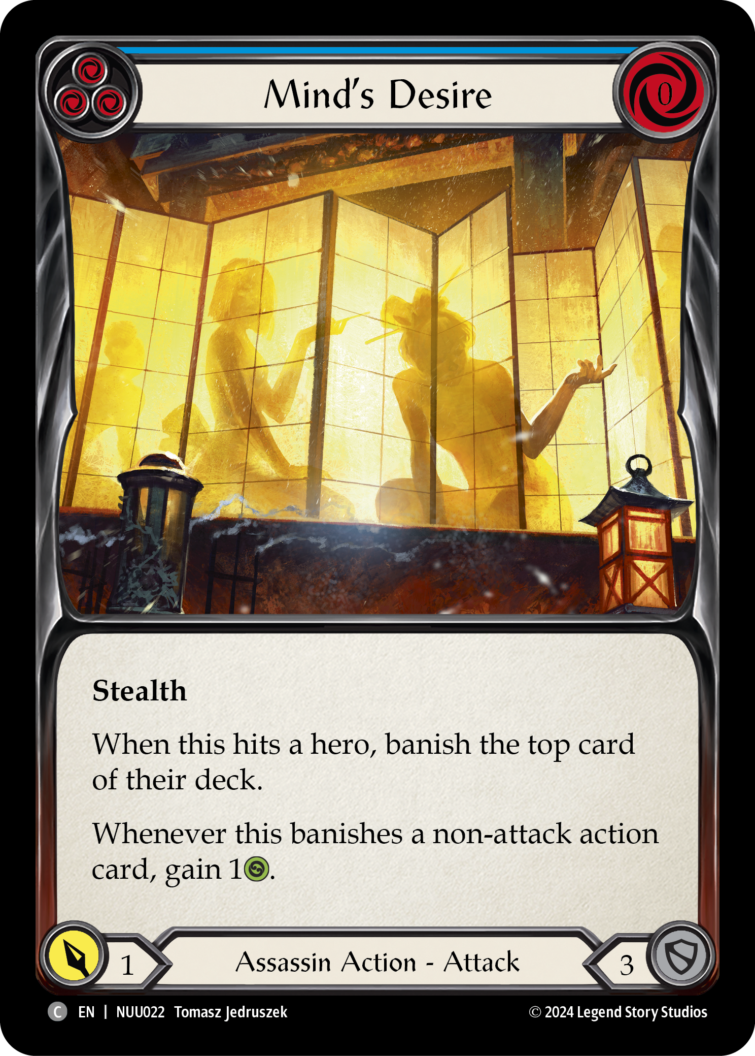 Mind's Desire (Blue) [NUU022] (Part the Mistveil Nuu Blitz Deck) | Magic Magpie