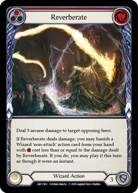 Reverberate (Red) [ARC138-C] (Arcane Rising)  1st Edition Normal | Magic Magpie