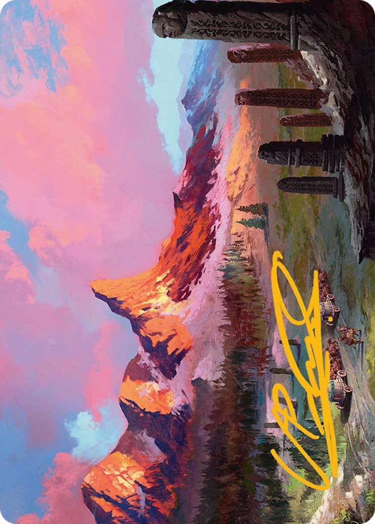 Rugged Highlands Art Card (29/54) [Tarkir: Dragonstorm Art Series] | Magic Magpie